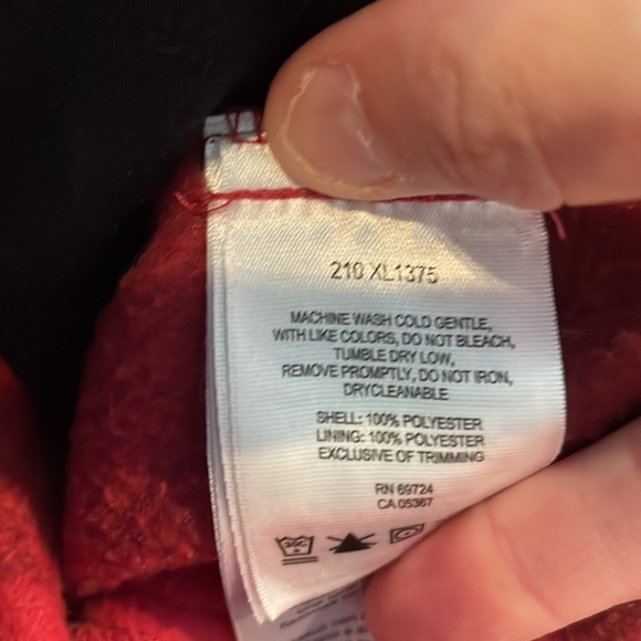 Columbia Fleece Vest SZ M Pink Flannel Full Zip Soft and Warm Women - Picture 13 of 14